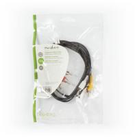 Nedis CVGP24300BK15 Composiet Videokabel 3x Rca Male - 3x Rca Male 1,5 M Zwart - thumbnail