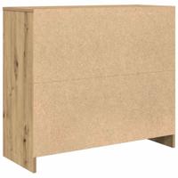 Dressoir ambachtelijk spaanplaat hout ambachtelijk 85x34x76 cm - thumbnail