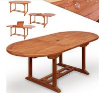 Tuintafel Vanamo uittrekbaar Eucalyptus 150-200x100x74cm FSC gecertificeerd - thumbnail