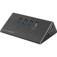 LC Power LC-HUB-ALU-2B-4 USB 3.2 Gen 1-hub 3 poorten Zwart - thumbnail
