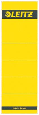 Leitz rugetiketten, zelfklevend, ft 6,1 x 19,1 cm, pak van 10 stuks, geel