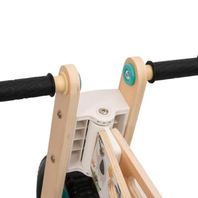 VidaXL Loopfiets voor kinderen blauw met print