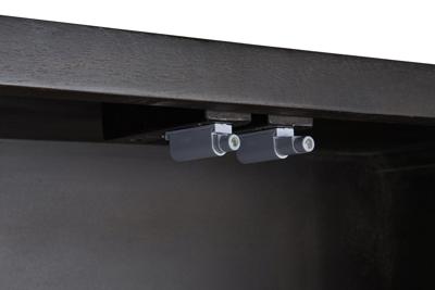 Kast DKD Home Decor 100 x 40 x 175 cm Zwart Metaal Acacia