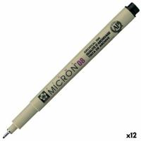 Markeerstiften Talens Sakura Pigma Micron 08 Zwart (12 Stuks) - thumbnail
