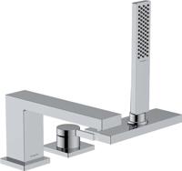 Hansgrohe Tecturis E 3-gats ééngreeps badrandmengkraan met sBox, chroom - thumbnail