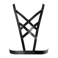 Bijoux Indiscrets - Maze Net Cleavage Harnas Bruin - thumbnail