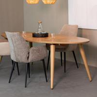 LABEL51 Ovale Eettafel 'Ines' Naturel Eiken, 210 x 110cm - thumbnail