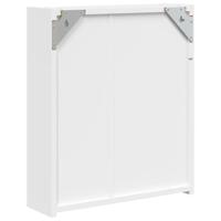 Badkamerkast met spiegel en LED 45x13x52 cm wit - thumbnail