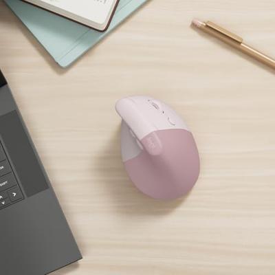 Logitech Lift Vertical Ergonomic Mouse Ergonomische muis Bluetooth, Radiografisch Optisch Roze 6 Toetsen 4000 dpi Ergonomisch Logitech Lift Vertical Ergonomic Mouse Ergonomische muis Bluetooth, Radiografisch Optisch Roze 6 Toetsen 4000 dpi Ergonomisch