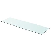 VidaXL Wandschap transparant 90x25 cm glas - thumbnail