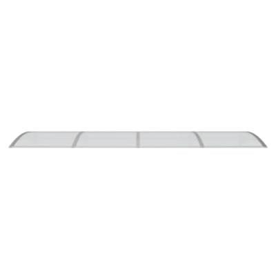 Deurluifel 350x100 cm polycarbonaat grijs