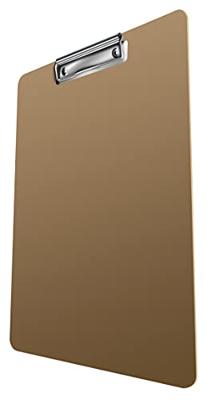 DONAU klemplaat, A4, hardboard karton, staand, bruin-oranje