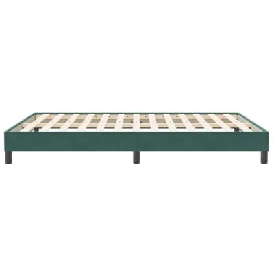 Bedframe zonder matras 160x210 cm fluweel donkergroen