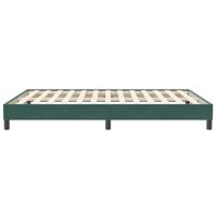 Bedframe zonder matras 160x210 cm fluweel donkergroen - thumbnail