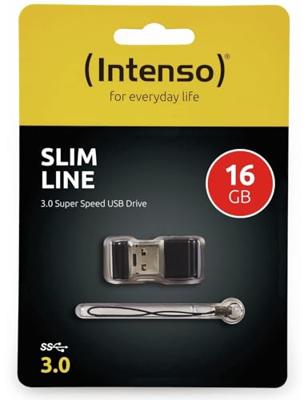 USB stick INTENSO Slim Line 16 GB Zwart
