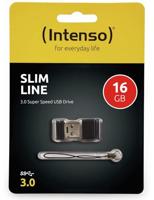 USB stick INTENSO Slim Line 16 GB Zwart - thumbnail
