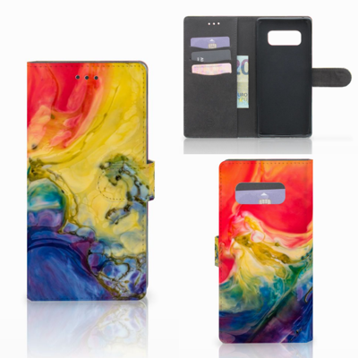 Hoesje Samsung Galaxy Note 8 Watercolor Dark