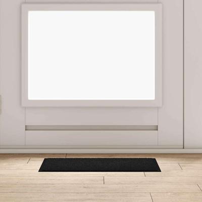 Deurmat Zwart 40 x 60 cm Teddy Stof