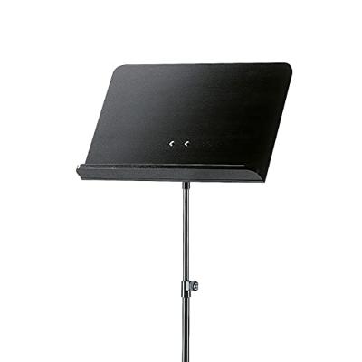 Konig & Meyer 11812 zwarte muziekstandaard met zwart houten blad
