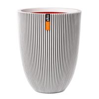 Capi nature groove nl elegant laag bloempot 46x58 cm ivoor - thumbnail