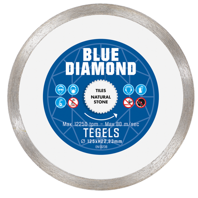 Carat CSMS1103BD Blue Diamond Diamantzaagblad voor droogzagen - 110x22,23mm - Tegels/Natuursteen - CSMS1103BD
