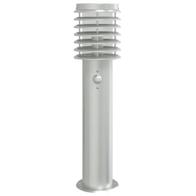 VidaXL Buitenvloerlampen 3 st met sensors 60 cm roestvrijstaal zilver