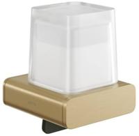 Zeepdispenser Geesa Shift met Gesatineerd Glas 200 ml Goud - thumbnail