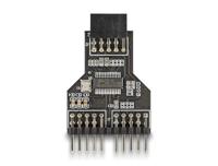 DeLOCK 60045 cable gender changer 9 pin USB 2.0 2 x 9 pin pin header Black - thumbnail