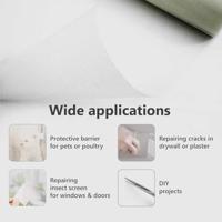 VidaXL Horrengaas wit 80 x 2000 cm glasvezel - thumbnail