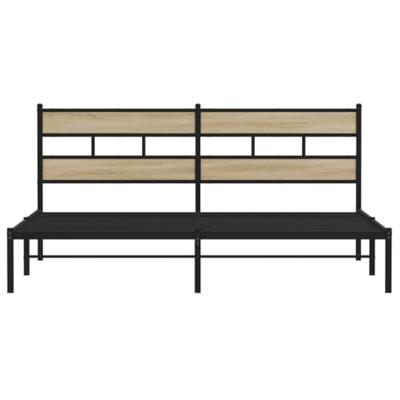 Bedframe zonder matras metaal sonoma eikenkleurig 180x200 cm Bedframe zonder matras metaal sonoma eikenkleurig 180x200 cm