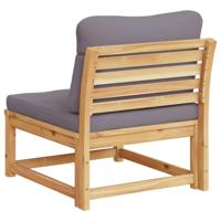 Tuinbank met kussens massief acaciahout - thumbnail