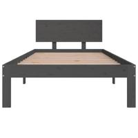 Bedframe massief grenenhout grijs 90x200 cm - thumbnail