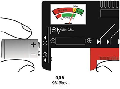 CON:P batterijtester analoog - b29821 CON:P batterijtester analoog - b29821