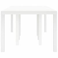 Tuin Tafel Wit 250x100x73 cm van Poly Rattan - thumbnail