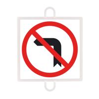TRAFFIC PROHIBITION SIGN PANEL Nº 5 (LEFT TURN) - thumbnail