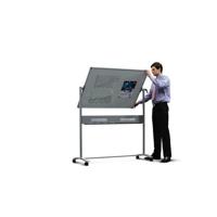 Nobo mobiel magnetisch whiteboard, kantelbaar, emaille, ft 120 x 90 cm - thumbnail