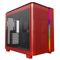 MONTECH KING 95 Tempered Glass ARGB Midi-tower PC-behuizing Rood - thumbnail