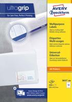 Etiket avery zweck 3653-200 105 x 42.3 mm 2800 st - thumbnail