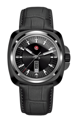 Horlogeband Rado 01.764.0171.3.115 / R070905710 Leder Zwart 27mm