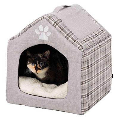 Trixie relax iglo hondenhuis silas grijs / creme