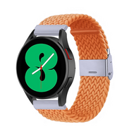 Huawei Watch GT 4 / GT 5 (41mm) & GT 5 Pro (42mm) - Braided nylon bandje - Oranje - thumbnail