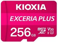 Kioxia EXCERIA PLUS microSDXC-kaart 256 GB A1 Application Performance Class, UHS-I, v30 Video Speed Class A1-vermogensstandaard, Schokbestendig, Waterdicht - thumbnail