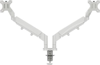 Leitz Ergo ruimtebesparende monitorarm, dubbel, lichtgrijs Leitz Ergo ruimtebesparende monitorarm, dubbel, lichtgrijs