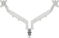 Leitz Ergo ruimtebesparende monitorarm, dubbel, lichtgrijs - thumbnail