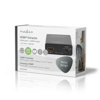 HDMI Audio-Extractor | Digitaal en Stereo - 1x HDMI Ingang | 1x HDMI-Uitgang + TosLink + 3,5 mm - thumbnail