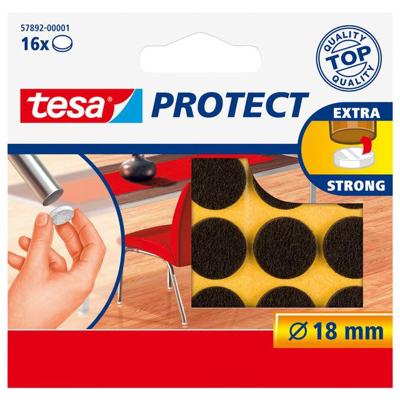 tesa Viltdoppen Bruin (Ø) 18 mm 16 stuk(s)