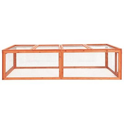 VidaXL Konijnenhok 183x90x46,5 cm massief vurenhout