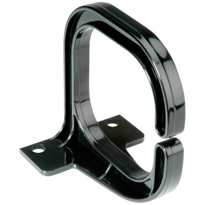 19 kabeloog 80x80mm, kunststof, zwart