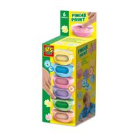 Ses vingerverf pastel 6 kleuren x 45 ml - thumbnail