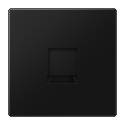 Jung LS990 Centraalplaat 1-voudige RJ45 aansluiting zonder tekstkader LS1969-1WESWM (excl. connectoren)